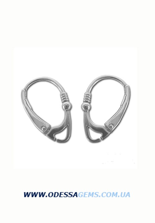 Застежки на серьги серебро 925 №004 
