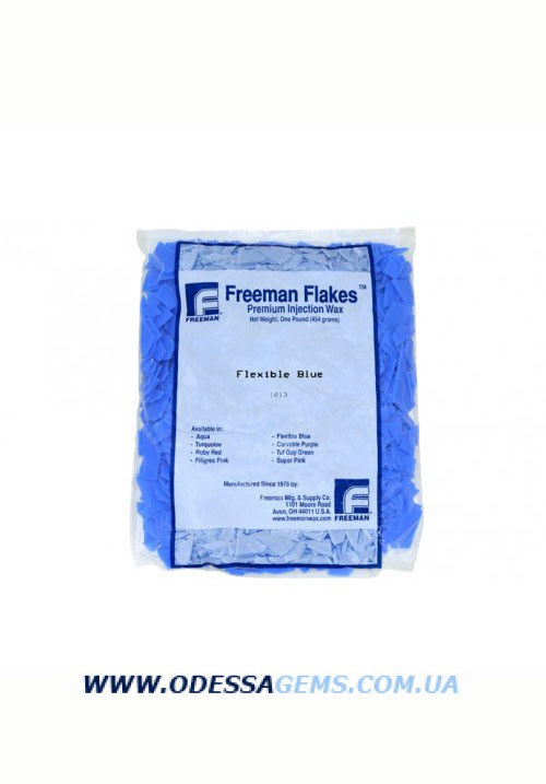 Воск FREEMAN синий "Flexible Blue" (чешуйки, 454 г)