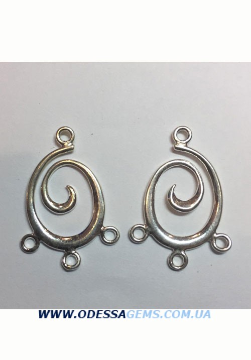 Серебряные подвески на серьги №1 925 проба